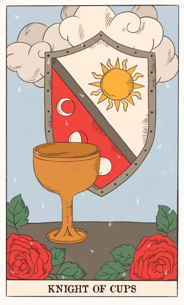 Рицар на Чашите (Knight of Cups) - Таро карта значение
